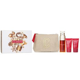 CLARINS - Rituale Double Serum & Multi Intensive Set: Double Serum 50ml+Day Cream 15ml+Night Cream 15ml+Pouch 270246 3pcs+1bag