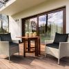 Outdoor Seat Cushion Set Waterproof Patio Furniture Cushion and Back Pillow Fade Resistant Deep Seat Set Chair Pad with Removable Cover for Chair Sofa